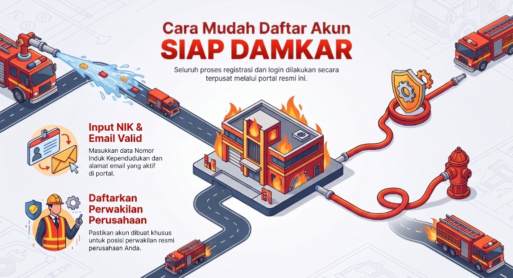 Cara Mudah Daftar Akun SIAP DAMKAR