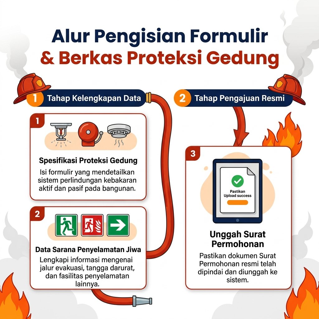 Alur Pengisian Formulir & Berkas Proteksi Gedung