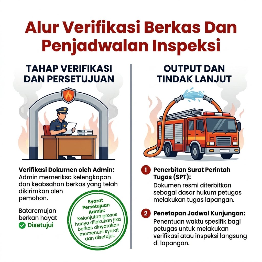 Alur Verifikasi Berkas Dan Penjadwalan Inspeksi